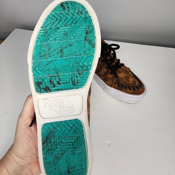 New Women’s Reba by Justin RM073 Susie 2.0 Tan Suede Sneaker size 7 - Picture 4 of 7